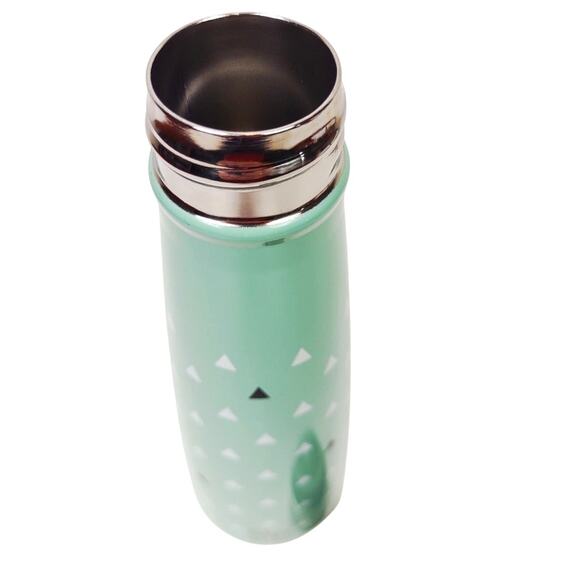 Sip by Swell Insulated Water Bottle Stainless Steel 15 oz Mint Green Triangles - Picture 5 of 8